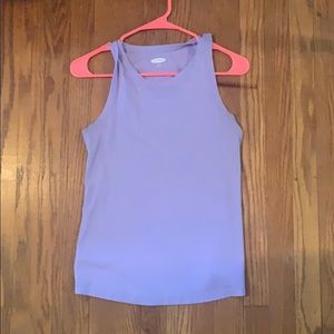 Purple racer back tank top